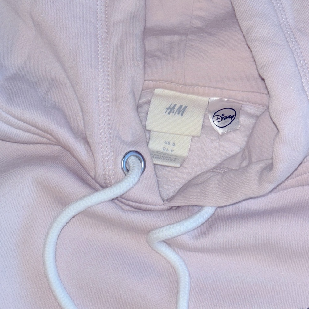 H&M Pink Hoodie sweatshirt Disney Mickey Mouse women's sz small - Picture 3 of 4